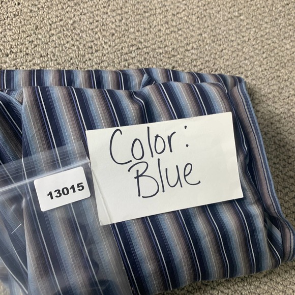 Johnston & Murphy Mens Shirt Size Large Blue Striped Tailored Fit Button Up - Picture 11 of 11